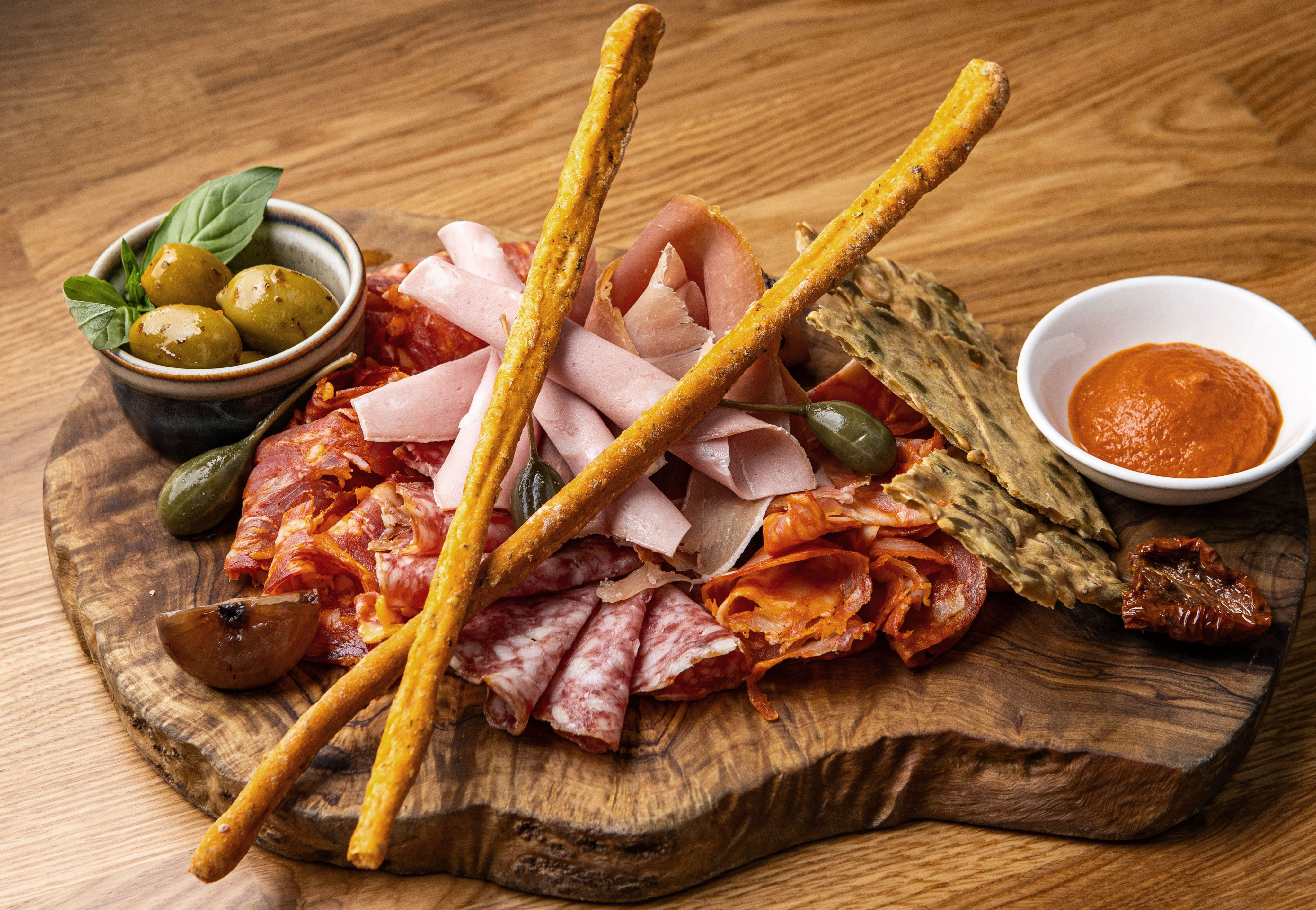 Selezione di salumi italiani per due