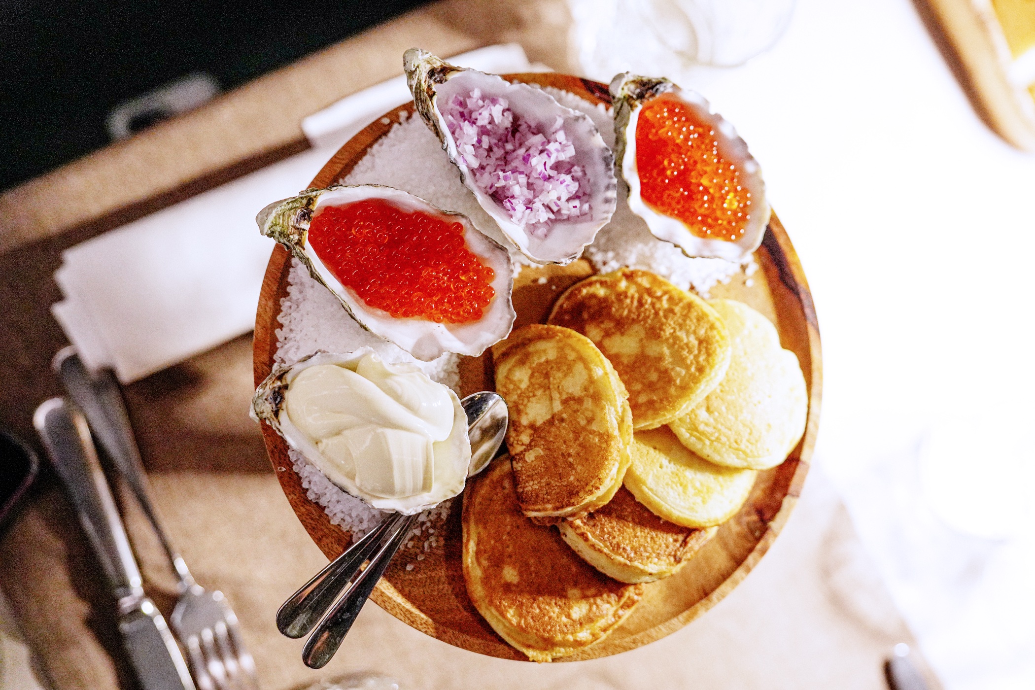 Mini pancake salati